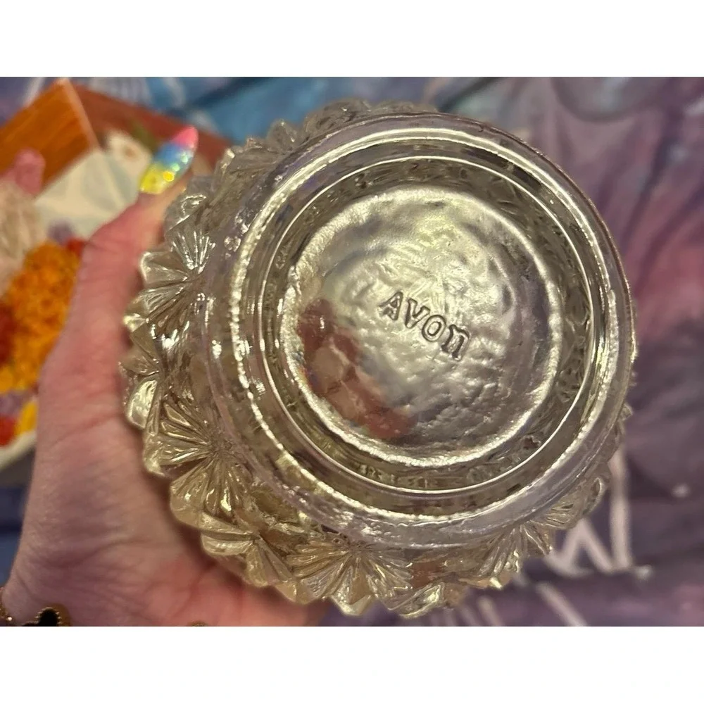 Vintage Avon‎ 70's Crystal Glow Perfumed Candle Holder, NIB